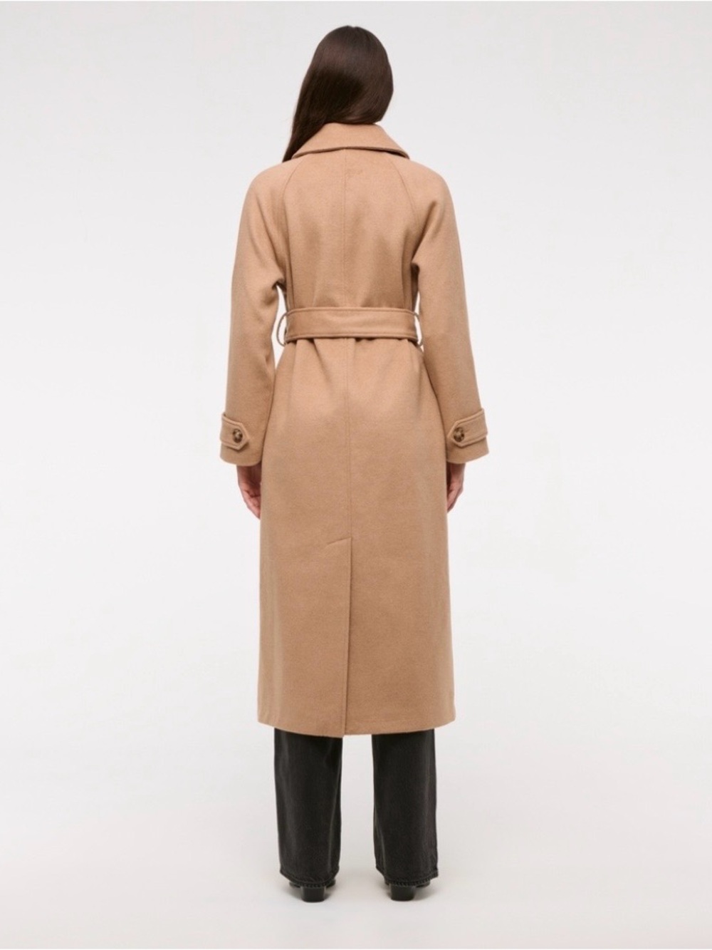 wool-blend belted coat - Picture 7 of 9